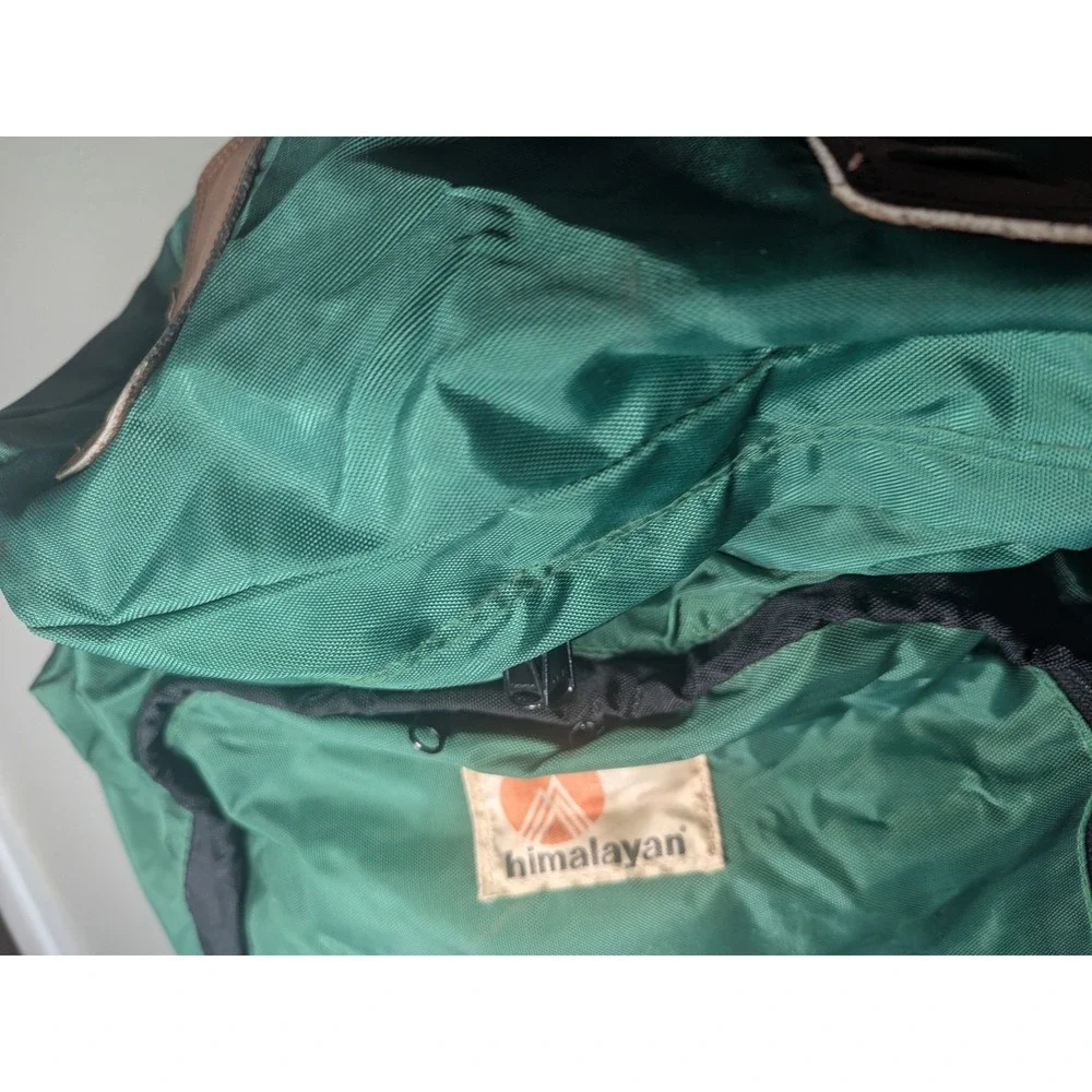 Vintage Himalayan Backpack External Frame Green Hiking Camping Gorpcore Pack